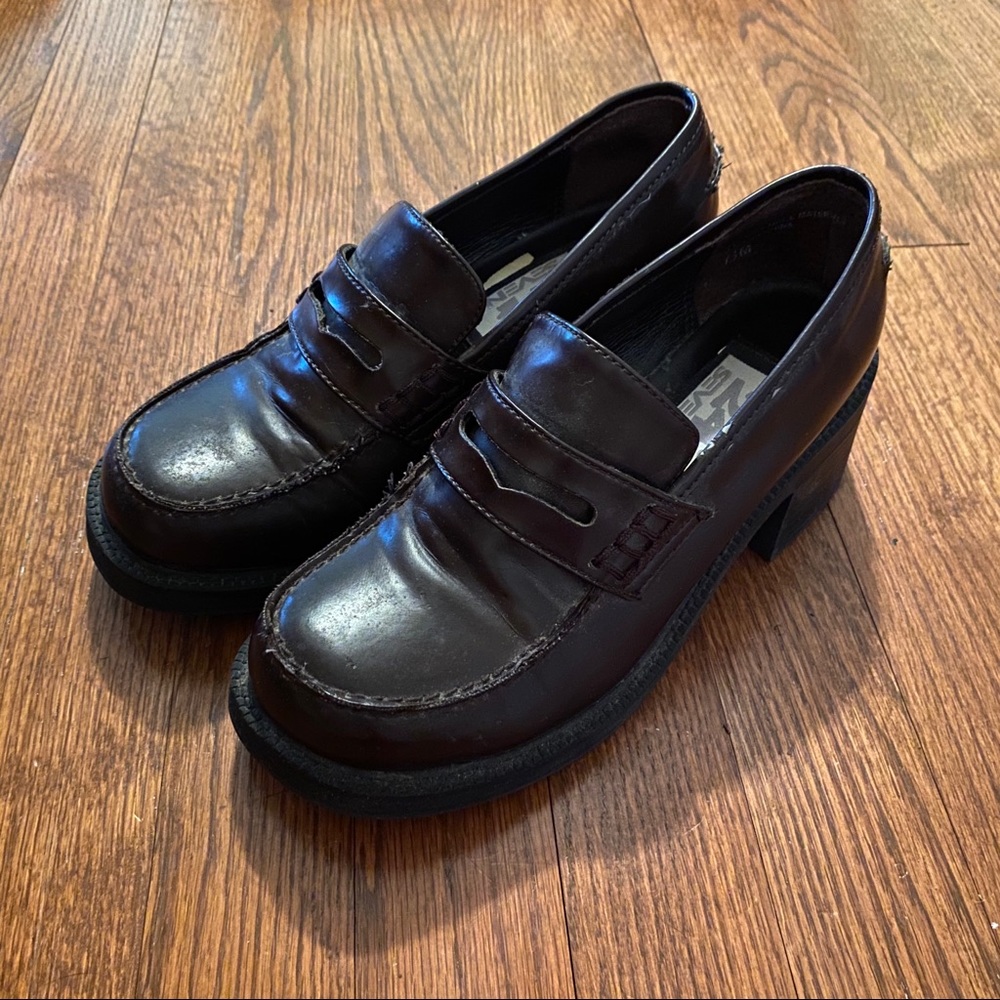 Chunky Heeled Loafers